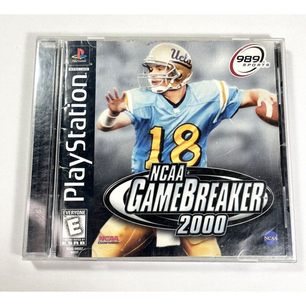 NCAA Game Breaker 2000 PS1 PlayStation 1 Complete with Manual Tested
